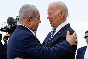 جنایتکاران در آغوش هم؛ استقبال نتانیاهو از بایدن در تل‌آویو
