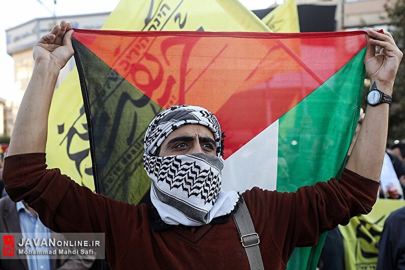 اجتماع حمایت از مردم غزه در تهران -۱