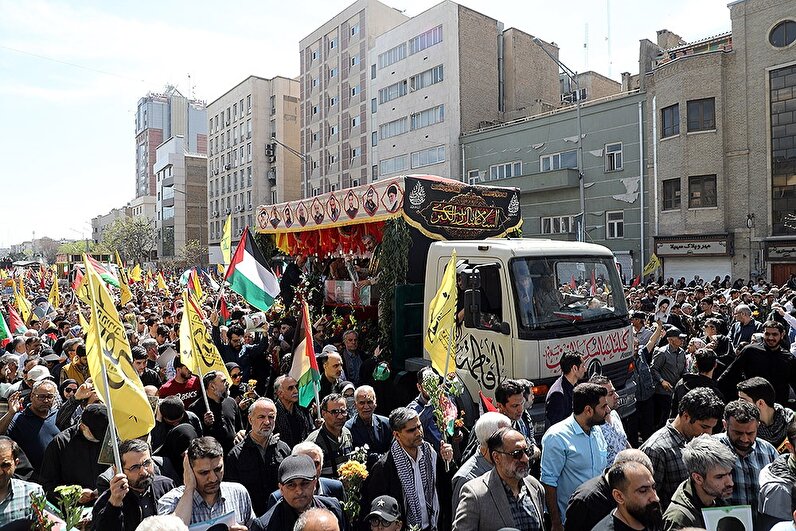 راهپیمایی روز قدس و تشییع شهدای حمله رژیم صهیونیستی